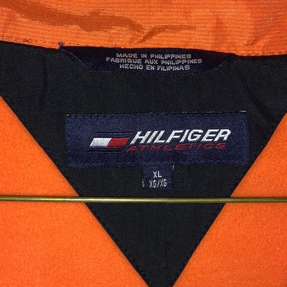 NWT! Tommy Hilfiger Men’s Jacket. Size XL. Orange and Gray. - Picture 2 of 9